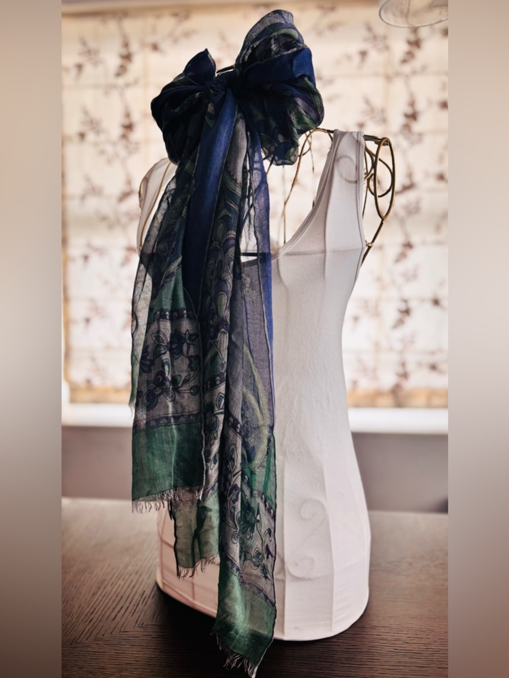 Emilio Pucci Firenze Modal Cashmere Shawl Scarf Italy 78x24 - Picture 4 of 9